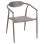 ARMCHAIR SERLY FK6052.04 CHAMPAGNE ALUMINUM-CHAMPAGNE TEXTILENE 56x61x74,5Hcm.