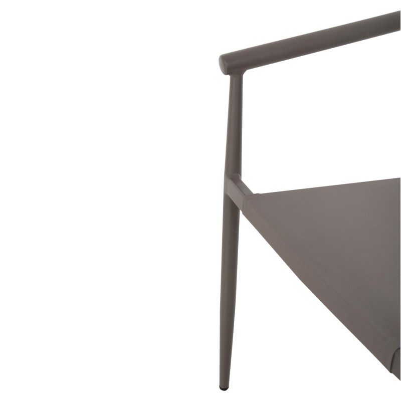 ARMCHAIR SERLY FK6052.04 CHAMPAGNE ALUMINUM-CHAMPAGNE TEXTILENE 56x61x74,5Hcm. ARMCHAIR SERLY FK6052.04 CHAMPAGNE ALUMINUM-CHAMPAGNE TEXTILENE 56x61x74,5Hcm.