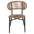 CHAIR EULO FK6049.02 ALUMINUM IN BLACK-SYNTHETIC RATTAN CHAIR EULO FK6049.02 ALUMINUM IN BLACK-SYNTHETIC RATTAN