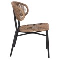 CHAIR EULO FK6049.02 ALUMINUM IN BLACK-SYNTHETIC RATTAN CHAIR EULO FK6049.02 ALUMINUM IN BLACK-SYNTHETIC RATTAN