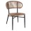 CHAIR EULO FK6049.02 ALUMINUM IN BLACK-SYNTHETIC RATTAN