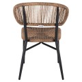 CHAIR EULO FK6049.02 ALUMINUM IN BLACK-SYNTHETIC RATTAN CHAIR EULO FK6049.02 ALUMINUM IN BLACK-SYNTHETIC RATTAN