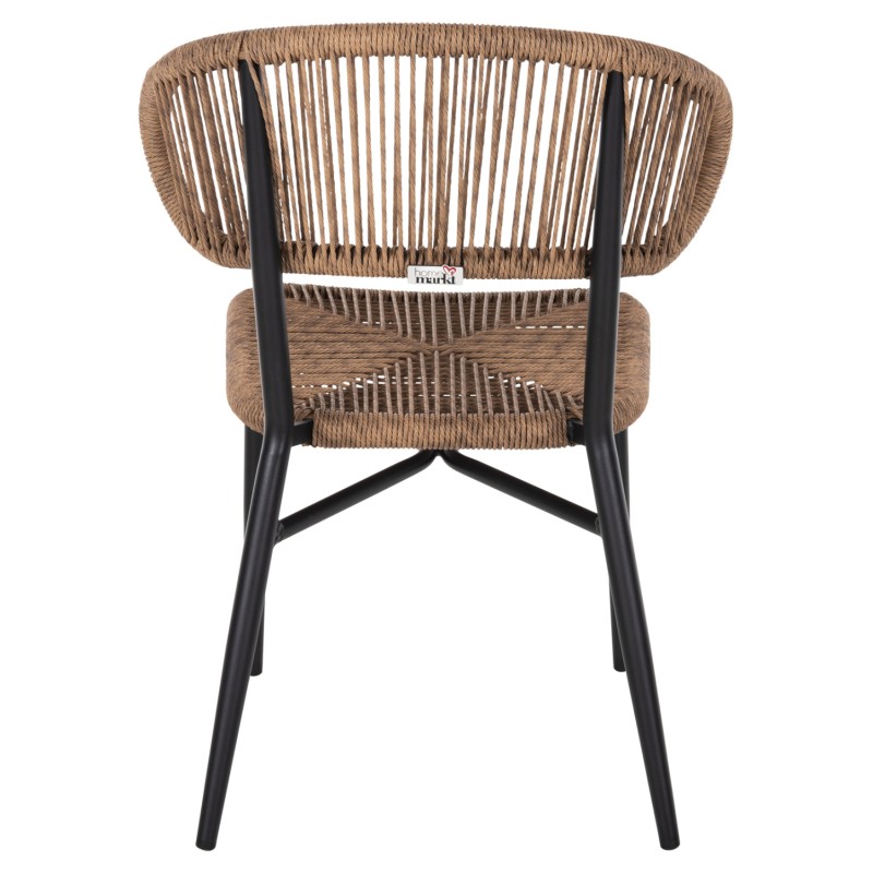 CHAIR EULO FK6049.02 ALUMINUM IN BLACK-SYNTHETIC RATTAN CHAIR EULO FK6049.02 ALUMINUM IN BLACK-SYNTHETIC RATTAN