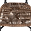 CHAIR EULO FK6049.02 ALUMINUM IN BLACK-SYNTHETIC RATTAN CHAIR EULO FK6049.02 ALUMINUM IN BLACK-SYNTHETIC RATTAN