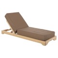 BEACH LOUNGER LOW IKARIA FK10623.04 PINE WOOD IN NATURAL COLOR-MOCHA TEXTILENE-CUSHION 20cm THICK BEACH LOUNGER LOW IKARIA FK10623.04 PINE WOOD IN NATURAL COLOR-MOCHA TEXTILENE-CUSHION 20cm THICK