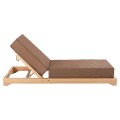 BEACH LOUNGER LOW IKARIA FK10623.04 PINE WOOD IN NATURAL COLOR-MOCHA TEXTILENE-CUSHION 20cm THICK BEACH LOUNGER LOW IKARIA FK10623.04 PINE WOOD IN NATURAL COLOR-MOCHA TEXTILENE-CUSHION 20cm THICK