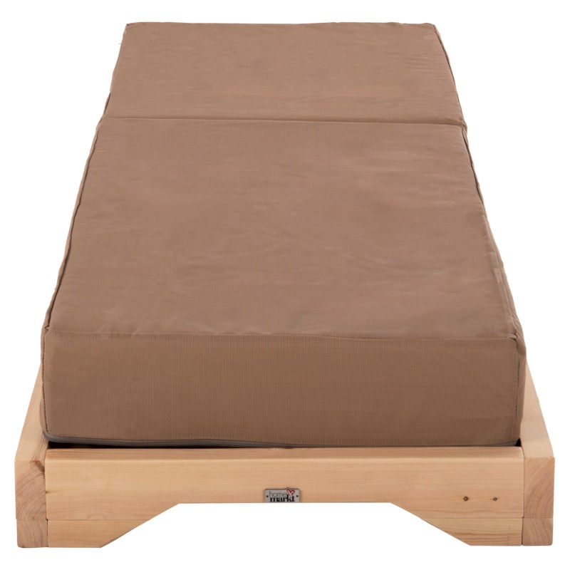 BEACH LOUNGER LOW IKARIA FK10623.04 PINE WOOD IN NATURAL COLOR-MOCHA TEXTILENE-CUSHION 20cm THICK BEACH LOUNGER LOW IKARIA FK10623.04 PINE WOOD IN NATURAL COLOR-MOCHA TEXTILENE-CUSHION 20cm THICK