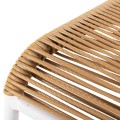 CHAIR SUKI FK6053.01 METAL IN WHITE AND SYNTHETIC RATTAN IN NATURAL COLOR 54x62x80Hcm. CHAIR SUKI FK6053.01 METAL IN WHITE AND SYNTHETIC RATTAN IN NATURAL COLOR 54x62x80Hcm.