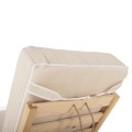BEACH LOUNGER LOW IKARIA FK10623.02 PINE WOOD IN NATURAL COLOR-BEIGE TEXTILENE-CUSHION 20cm THICK BEACH LOUNGER LOW IKARIA FK10623.02 PINE WOOD IN NATURAL COLOR-BEIGE TEXTILENE-CUSHION 20cm THICK