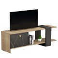 TV FURNITURE HENRIETTE FK8900.12 MELAMINE IN NATURAL-BLACK MARBLE 120x28.5x37,5Hcm. TV FURNITURE HENRIETTE FK8900.12 MELAMINE IN NATURAL-BLACK MARBLE 120x28.5x37,5Hcm.