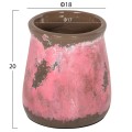 DECORATIVE VASE FK4381 TERRACOTTA IN PINK COLORING Φ18Χ20Hcm. DECORATIVE VASE FK4381 TERRACOTTA IN PINK COLORING Φ18Χ20Hcm.