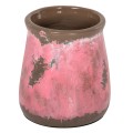 DECORATIVE VASE FK4381 TERRACOTTA IN PINK COLORING Φ18Χ20Hcm. DECORATIVE VASE FK4381 TERRACOTTA IN PINK COLORING Φ18Χ20Hcm.