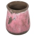 DECORATIVE VASE FK4381 TERRACOTTA IN PINK COLORING Φ18Χ20Hcm. DECORATIVE VASE FK4381 TERRACOTTA IN PINK COLORING Φ18Χ20Hcm.