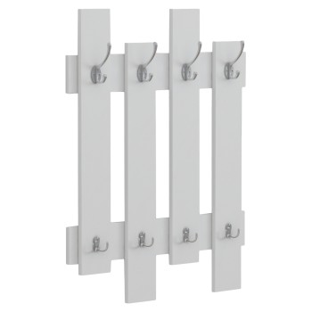 WALL COAT HANGER WESSON FK8940.11 MELAMINE IN WHITE 64x4x79Hcm.