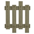 WALL COAT HANGER WESSON FK8940.12 MELAMINE IN OLIVE GREEN 64x4x79Hcm. WALL COAT HANGER WESSON FK8940.12 MELAMINE IN OLIVE GREEN 64x4x79Hcm.