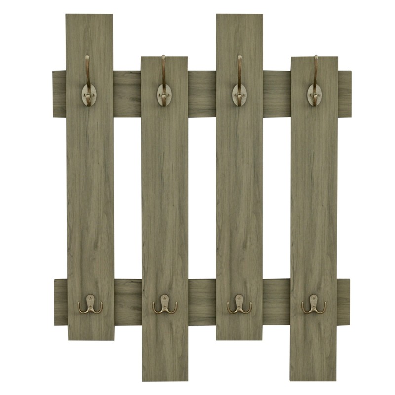 WALL COAT HANGER WESSON FK8940.12 MELAMINE IN OLIVE GREEN 64x4x79Hcm. WALL COAT HANGER WESSON FK8940.12 MELAMINE IN OLIVE GREEN 64x4x79Hcm.