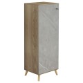 SHOE CABINET ALVARO FK8954.11 MELAMINE IN SONAMA-STONE TEXTURE 50Χ38Χ135Hcm. SHOE CABINET ALVARO FK8954.11 MELAMINE IN SONAMA-STONE TEXTURE 50Χ38Χ135Hcm.