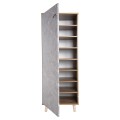 SHOE CABINET ALVARO FK8954.12 MELAMINE IN SONAMA-STONE TEXTURE 50Χ38Χ135Hcm. SHOE CABINET ALVARO FK8954.12 MELAMINE IN SONAMA-STONE TEXTURE 50Χ38Χ135Hcm.
