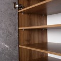 SHOE CABINET ALVARO FK8954.12 MELAMINE IN SONAMA-STONE TEXTURE 50Χ38Χ135Hcm. SHOE CABINET ALVARO FK8954.12 MELAMINE IN SONAMA-STONE TEXTURE 50Χ38Χ135Hcm.