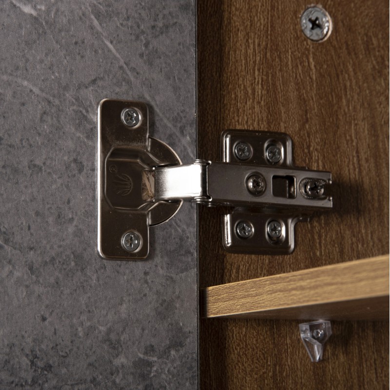 SHOE CABINET ALVARO FK8954.12 MELAMINE IN SONAMA-STONE TEXTURE 50Χ38Χ135Hcm. SHOE CABINET ALVARO FK8954.12 MELAMINE IN SONAMA-STONE TEXTURE 50Χ38Χ135Hcm.