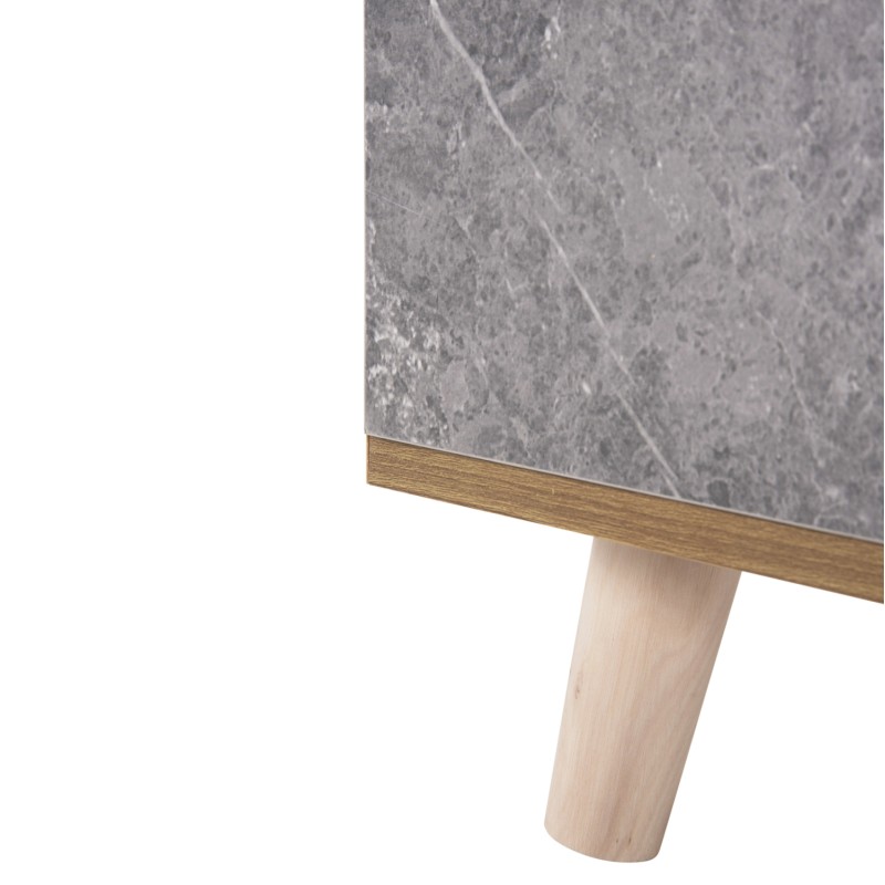 SHOE CABINET ALVARO FK8954.12 MELAMINE IN SONAMA-STONE TEXTURE 50Χ38Χ135Hcm. SHOE CABINET ALVARO FK8954.12 MELAMINE IN SONAMA-STONE TEXTURE 50Χ38Χ135Hcm.