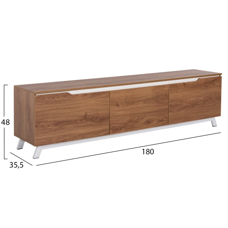 TV FURNITURE KIMIA FK8902.12 MELAMINE NATURAL-WHITE 180Χ35Χ48,5Hcm. TV FURNITURE KIMIA FK8902.12 MELAMINE NATURAL-WHITE 180Χ35Χ48,5Hcm.