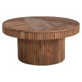 COFFEE TABLE ROUND RANNE FK9694 SOLID ACACIA WOOD IN NATURAL COLOR Φ80x38Hcm. COFFEE TABLE ROUND RANNE FK9694 SOLID ACACIA WOOD IN NATURAL COLOR Φ80x38Hcm.