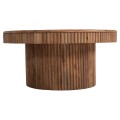 COFFEE TABLE ROUND RANNE FK9694 SOLID ACACIA WOOD IN NATURAL COLOR Φ80x38Hcm. COFFEE TABLE ROUND RANNE FK9694 SOLID ACACIA WOOD IN NATURAL COLOR Φ80x38Hcm.