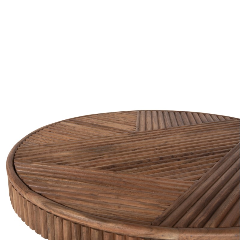 COFFEE TABLE ROUND RANNE FK9694 SOLID ACACIA WOOD IN NATURAL COLOR Φ80x38Hcm. COFFEE TABLE ROUND RANNE FK9694 SOLID ACACIA WOOD IN NATURAL COLOR Φ80x38Hcm.