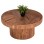 COFFEE TABLE ROUND RANNE FK9694 SOLID ACACIA WOOD IN NATURAL COLOR Φ80x38Hcm.