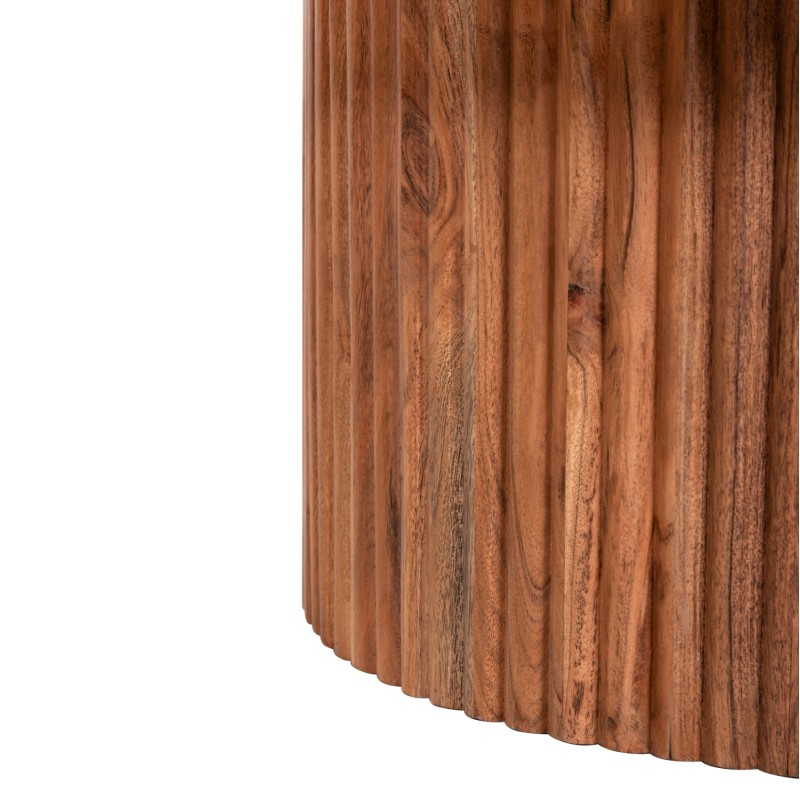 COFFEE TABLE ROUND RANNE FK9694 SOLID ACACIA WOOD IN NATURAL COLOR Φ80x38Hcm. COFFEE TABLE ROUND RANNE FK9694 SOLID ACACIA WOOD IN NATURAL COLOR Φ80x38Hcm.