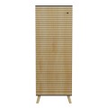 SHOE CABINET ALVARO FK8954.15 MELAMINE IN ANTHRACITE-NATURAL WOOD 50Χ38Χ135Hcm. SHOE CABINET ALVARO FK8954.15 MELAMINE IN ANTHRACITE-NATURAL WOOD 50Χ38Χ135Hcm.