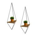 WALL SHELF 2PCS SET CANNARD FK8925.11 MELAMINE IN NATURAL-BLACK METAL 23x15x60Hcm. WALL SHELF 2PCS SET CANNARD FK8925.11 MELAMINE IN NATURAL-BLACK METAL 23x15x60Hcm.