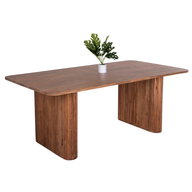 DINING TABLE GROOT FK9683 SOLID ACACIA WOOD IN NATURAL 200,5x100x72Hcm. DINING TABLE GROOT FK9683 SOLID ACACIA WOOD IN NATURAL 200,5x100x72Hcm.