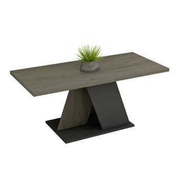 COFFEE TABLE DILE FK9528.01 MELAMINE IN SONAMA-GREY 110x55x47Hcm.