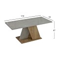 COFFEE TABLE DILE FK9528.02 MELAMINE IN STONE TEXTURE GREYISH-NATURAL 110x55x47Hcm. COFFEE TABLE DILE FK9528.02 MELAMINE IN STONE TEXTURE GREYISH-NATURAL 110x55x47Hcm.