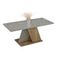 COFFEE TABLE DILE FK9528.02 MELAMINE IN STONE TEXTURE GREYISH-NATURAL 110x55x47Hcm. COFFEE TABLE DILE FK9528.02 MELAMINE IN STONE TEXTURE GREYISH-NATURAL 110x55x47Hcm.
