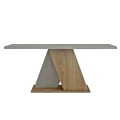 COFFEE TABLE DILE FK9528.02 MELAMINE IN STONE TEXTURE GREYISH-NATURAL 110x55x47Hcm. COFFEE TABLE DILE FK9528.02 MELAMINE IN STONE TEXTURE GREYISH-NATURAL 110x55x47Hcm.