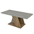COFFEE TABLE DILE FK9528.02 MELAMINE IN STONE TEXTURE GREYISH-NATURAL 110x55x47Hcm. COFFEE TABLE DILE FK9528.02 MELAMINE IN STONE TEXTURE GREYISH-NATURAL 110x55x47Hcm.