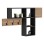 ENTRYWAY HANGER WITH SHELVES HARLAN FK8973.11 MELAMINE IN SONAMA-GREY 99,5x15x61Hcm.