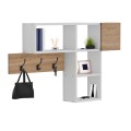 ENTRYWAY HANGER WITH SHELVES HARLAN FK8973.12 MELAMINE IN SONAMA-WHITE 99,5x15x61Hcm. ENTRYWAY HANGER WITH SHELVES HARLAN FK8973.12 MELAMINE IN SONAMA-WHITE 99,5x15x61Hcm.