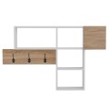 ENTRYWAY HANGER WITH SHELVES HARLAN FK8973.12 MELAMINE IN SONAMA-WHITE 99,5x15x61Hcm. ENTRYWAY HANGER WITH SHELVES HARLAN FK8973.12 MELAMINE IN SONAMA-WHITE 99,5x15x61Hcm.