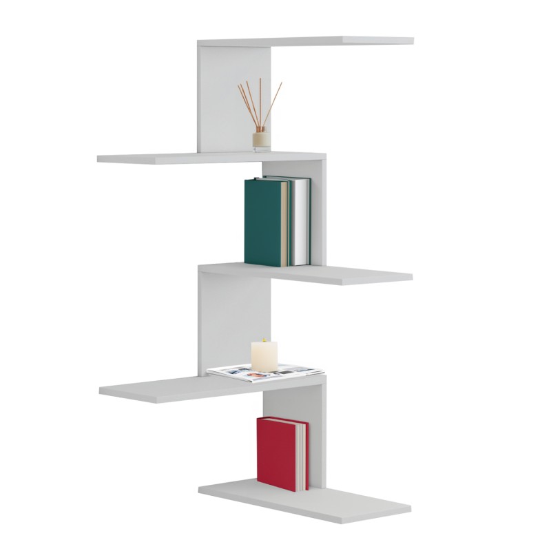 WALL SHELVES RORY FK8931.11 MELAMINE IN WHITE 22x51,5x109Hcm. WALL SHELVES RORY FK8931.11 MELAMINE IN WHITE 22x51,5x109Hcm.