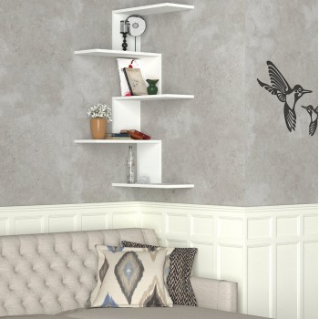 WALL SHELVES RORY FK8931.11 MELAMINE IN WHITE 22x51,5x109Hcm.