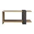 COFFEE TABLE WILMA FK8950.12 MELAMINE IN NATURAL-BLACK MARBLE 80Χ50Χ35Hcm. COFFEE TABLE WILMA FK8950.12 MELAMINE IN NATURAL-BLACK MARBLE 80Χ50Χ35Hcm.