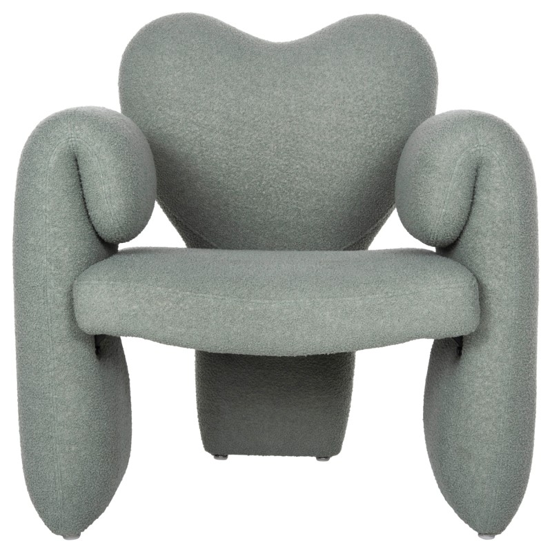 DINING ARMCHAIR HARTT FK9777.07 PISTACHIO GREEN TEDDY FABRIC 84x74x87Hcm. DINING ARMCHAIR HARTT FK9777.07 PISTACHIO GREEN TEDDY FABRIC 84x74x87Hcm.