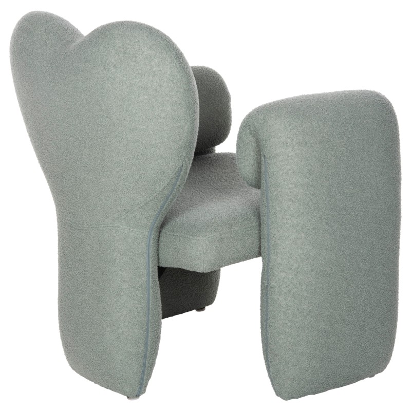 DINING ARMCHAIR HARTT FK9777.07 PISTACHIO GREEN TEDDY FABRIC 84x74x87Hcm. DINING ARMCHAIR HARTT FK9777.07 PISTACHIO GREEN TEDDY FABRIC 84x74x87Hcm.