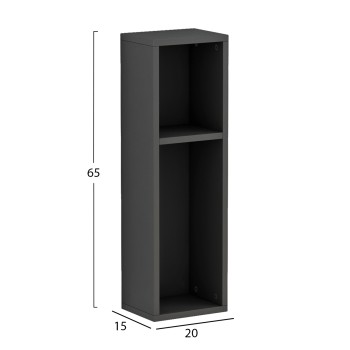 WALL BEDSIDE STAND BONEN FK9070.20 MELAMINE IN GREY 20x15x65Hcm.