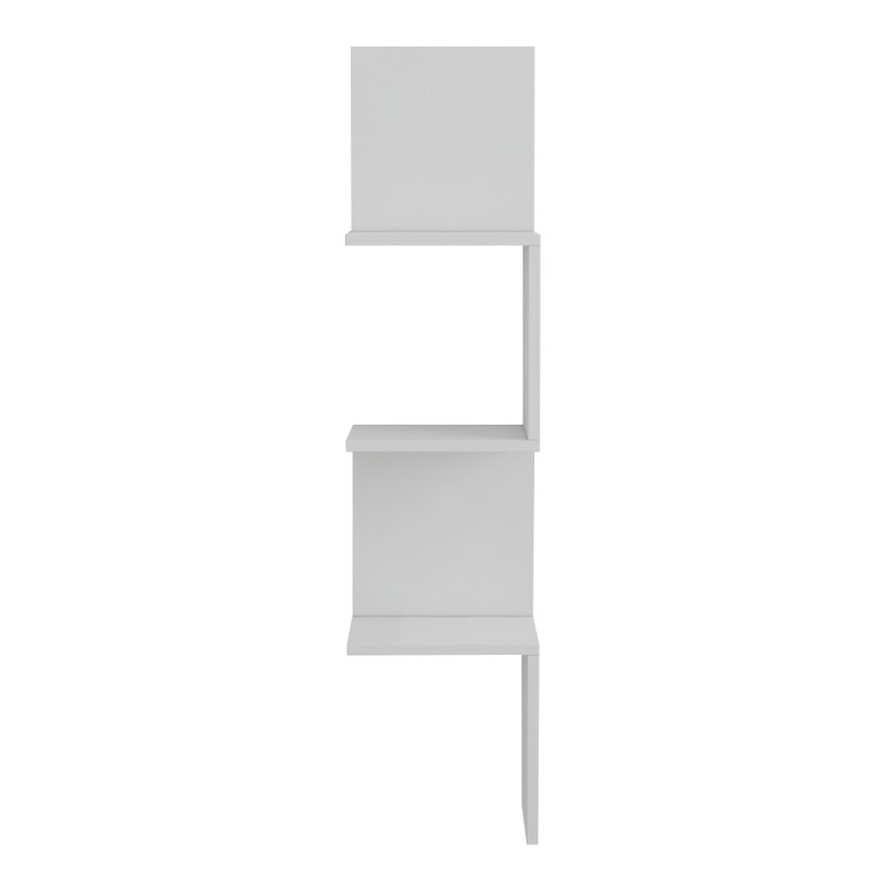 WALL CORNER SHELVES/BOOKCASE ILLUSION FK8935.12 MELAMINE IN WHITE 25x25x105,4Hcm. WALL CORNER SHELVES/BOOKCASE ILLUSION FK8935.12 MELAMINE IN WHITE 25x25x105,4Hcm.