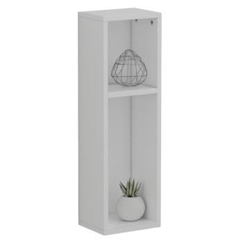 WALL BEDSIDE STAND BONEN FK8936.11 MELAMINE IN WHITE 20x15x65Hcm.